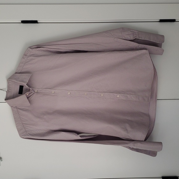 Prada Men's Lavender Checkered Dress Shirt - Picture 1 of 6
